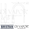 Bristan Design Utility Lever Sink Mixer Kitchen Tap Dimensions